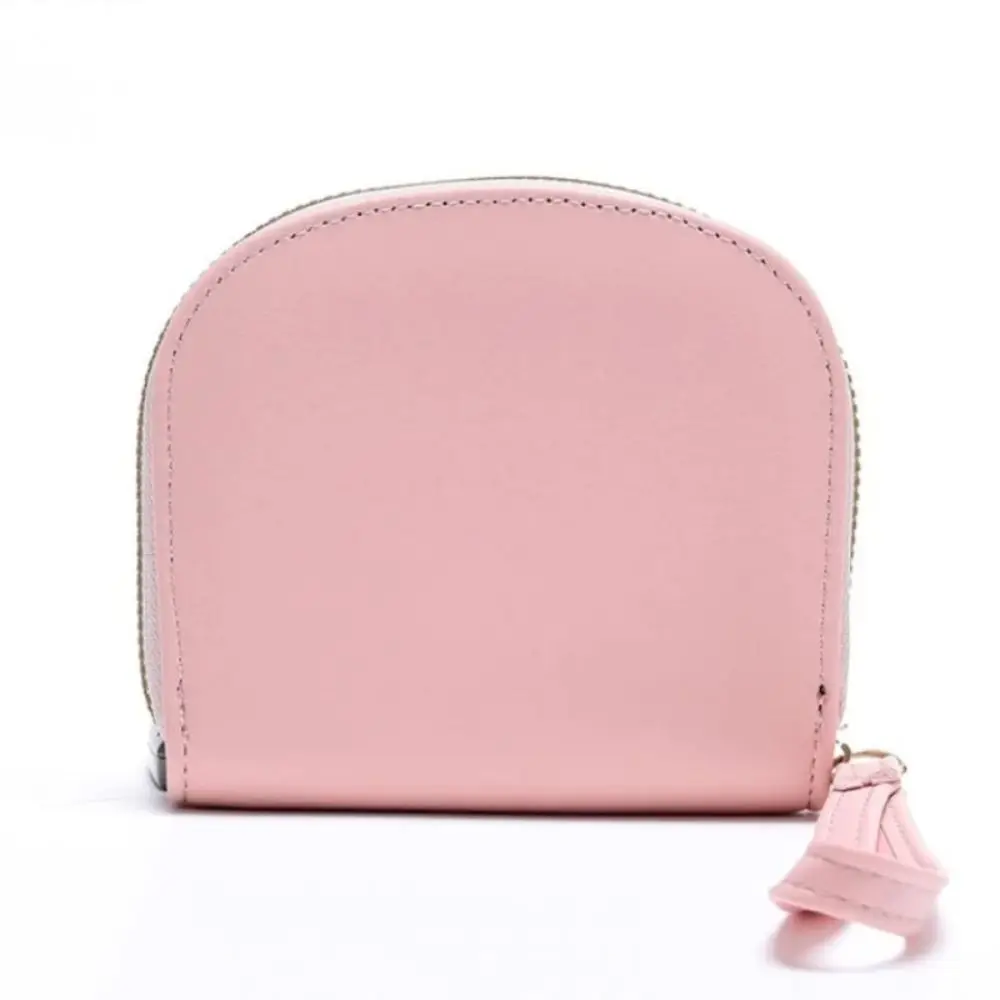 Mini Multi-card Slot Cute Cat Short Wallet Cartoon Korean Style PU Leather Card Bag Card Pocket Zipper Card Holder Outdoor