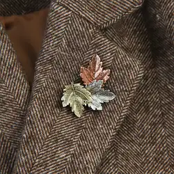 Brooches Metal Women Girls Charm Exquisite Collar Lapel Brooch Pins Fashion Jewelry Party Garment Accessories Vintage Maple Leaf