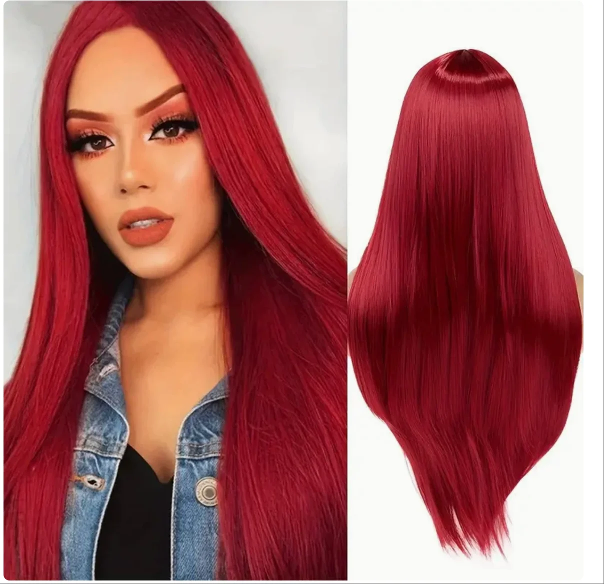 Movie Monster Cosplay European and American long straight hair, split long straight hair, synthetic hair