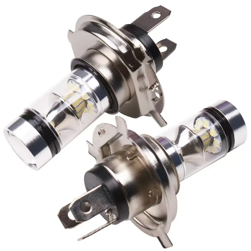 مشرق 100 واط H4 LED المصباح لمبة 1000lm الأبيض الجليد الأزرق سيارة الضباب مصباح كشافات مصابيح القيادة الصغيرة 12 فولت السيارات الضباب المصباح الكهربي