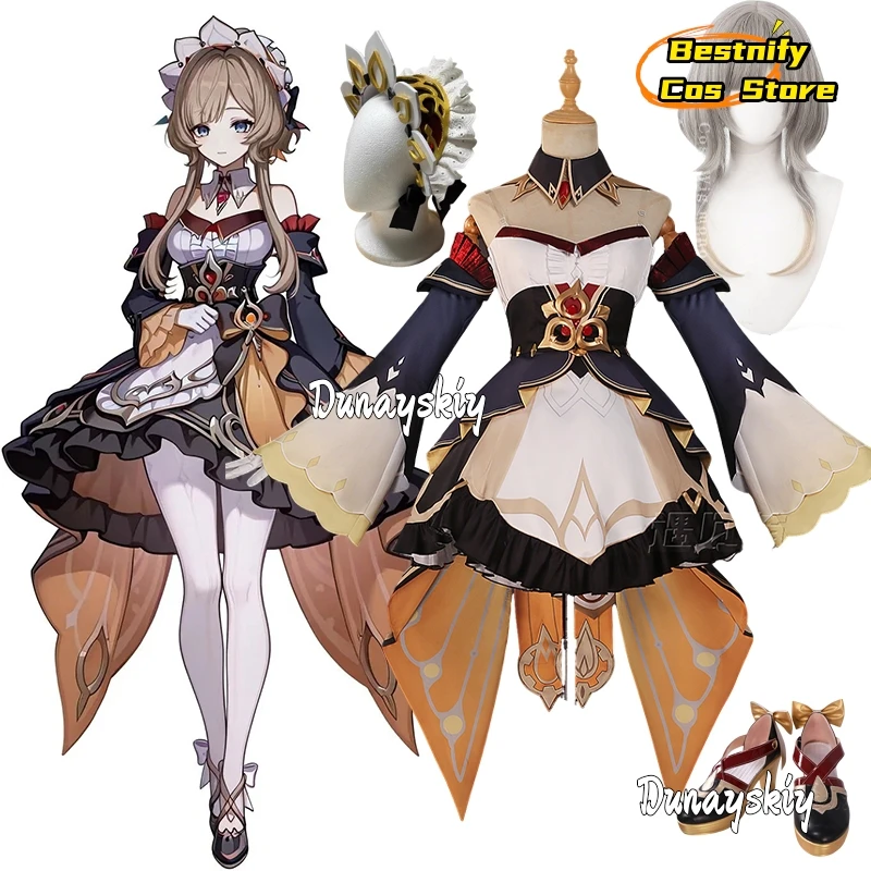 Be C@Genshin Impact Sandrone Cosplay Costume Puppet Sandrone Lolita Girl Unifor…