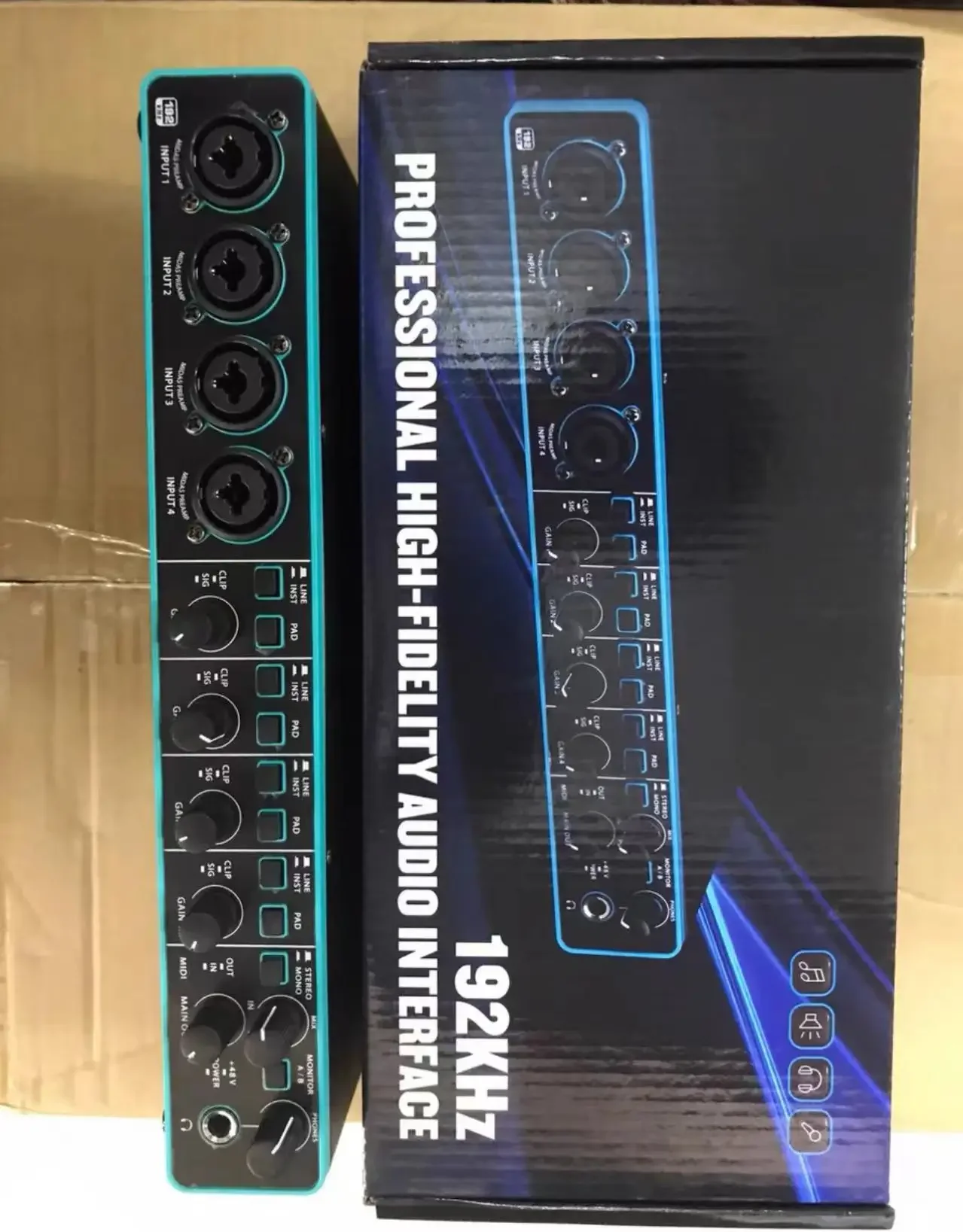 Behringer Umc404hd Audio Interface Geluidskaart Elektrische Gitaar Live Opname Externe Usb Audio/Midi Interface Mic Voorversterkers