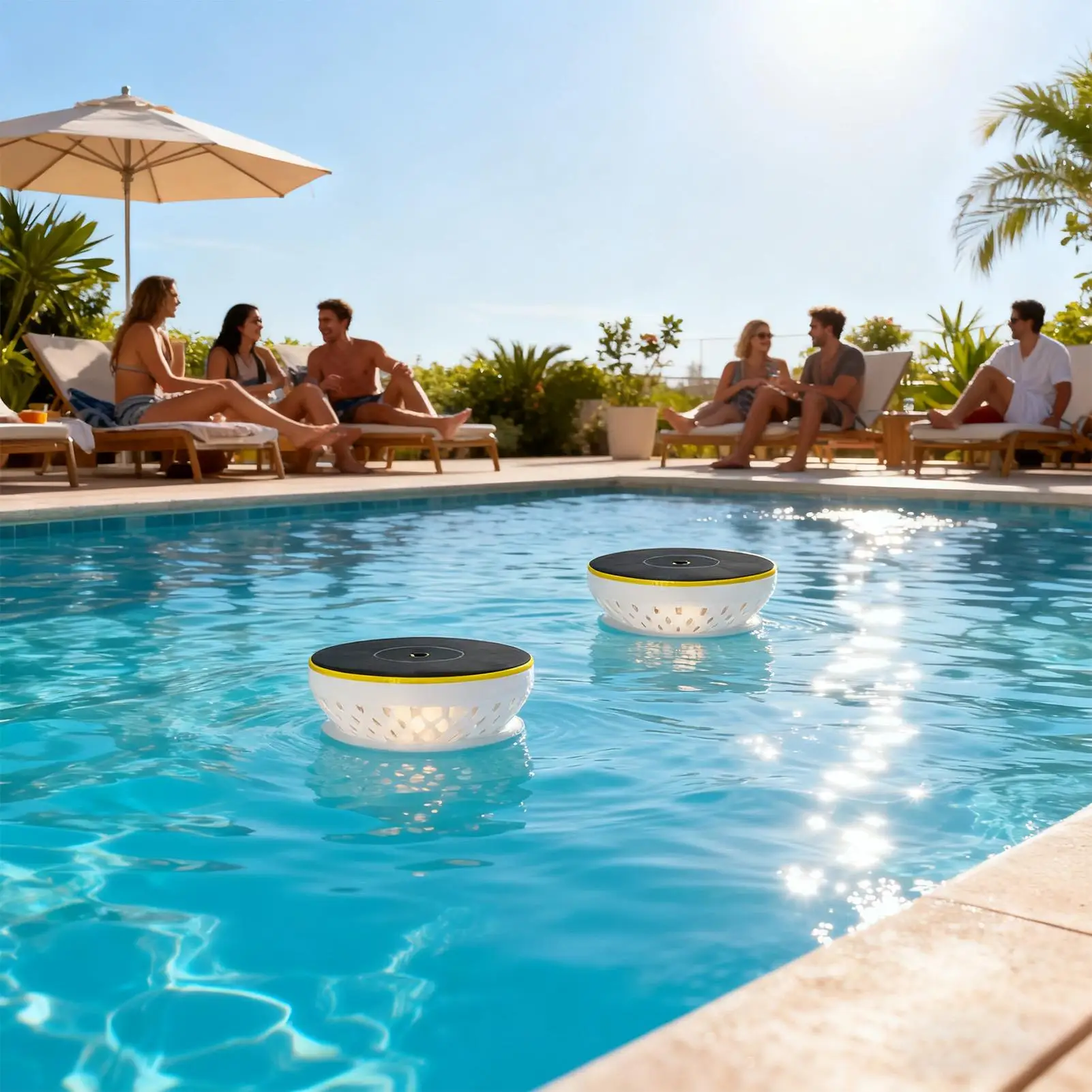 

Solar Powered Pool Lights Pool Floating Color Changing Lights Solar Dynamic Pond Lamp For Outdoor Party Pond Beach Backyard