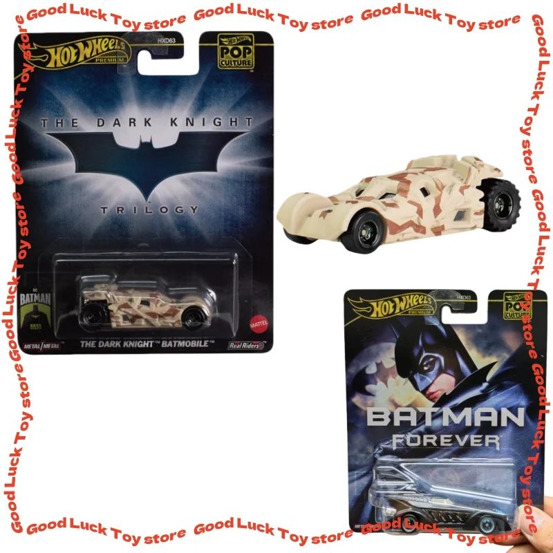 

Коллекционная модель автомобиля Hot Wheels Premium 2024 Pop Culture 1/64, Бэтмобиль из фильма «Темный рыцарь», игрушка для детей и мальчиков, подарок