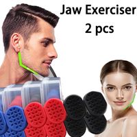 Quatrefoil Jaw Exerciser Silicone Chewing Ball Powerful Facial Exerciser Facial Muscle Training Sculpting Jawline Exerciser