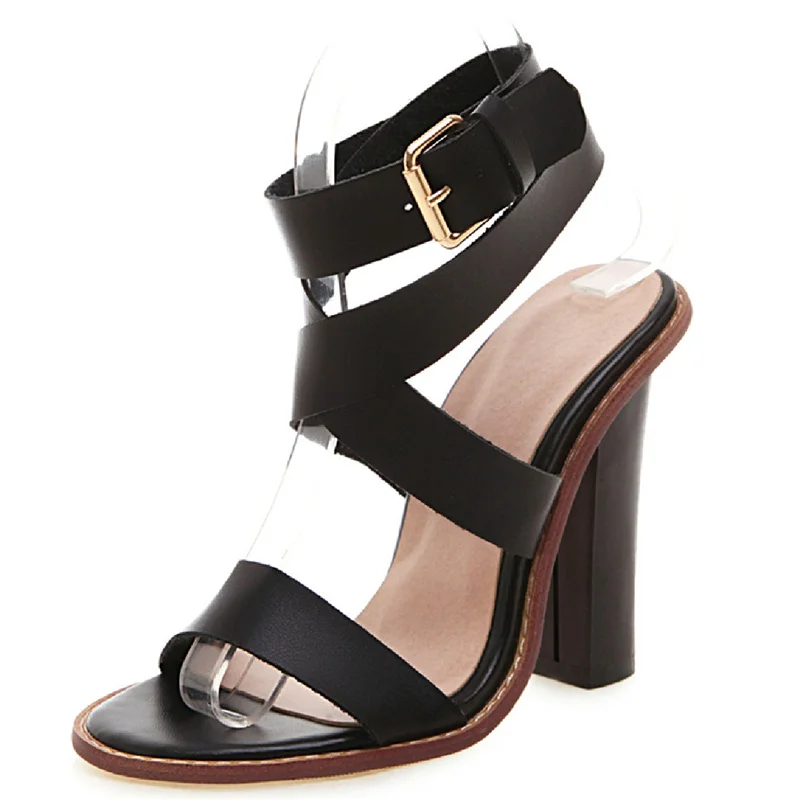 Women's Gladiator Sandals High Heels Summer Shoes For Women Flip Flops Ankle Cross Straps Party Dance Shoes Big Size Footwear view 6