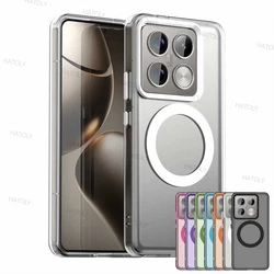 For Xiaomi 14T Pro Case Xiaomi 14T 14T Pro 5G Cover Matte PC + TPU Magsafe Wireless Charging Magnetic Phone Cover Xiaomi 14T Pro