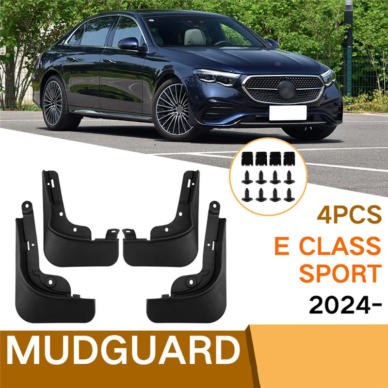Car Mudguards For E-Class Sport 2024 Front Rear Mud Flaps Guards Splash Fender Car Exterior Parts-ABQA