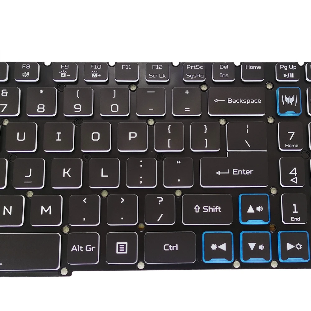 Imagem -04 - Teclado do Portátil dos Eua para Acer Predator Helios 300 Ph31552 Ph315-5273du Ph315-52-75r0 Ph317-53 Ph315-52-748u Rgb Retroiluminado Novo