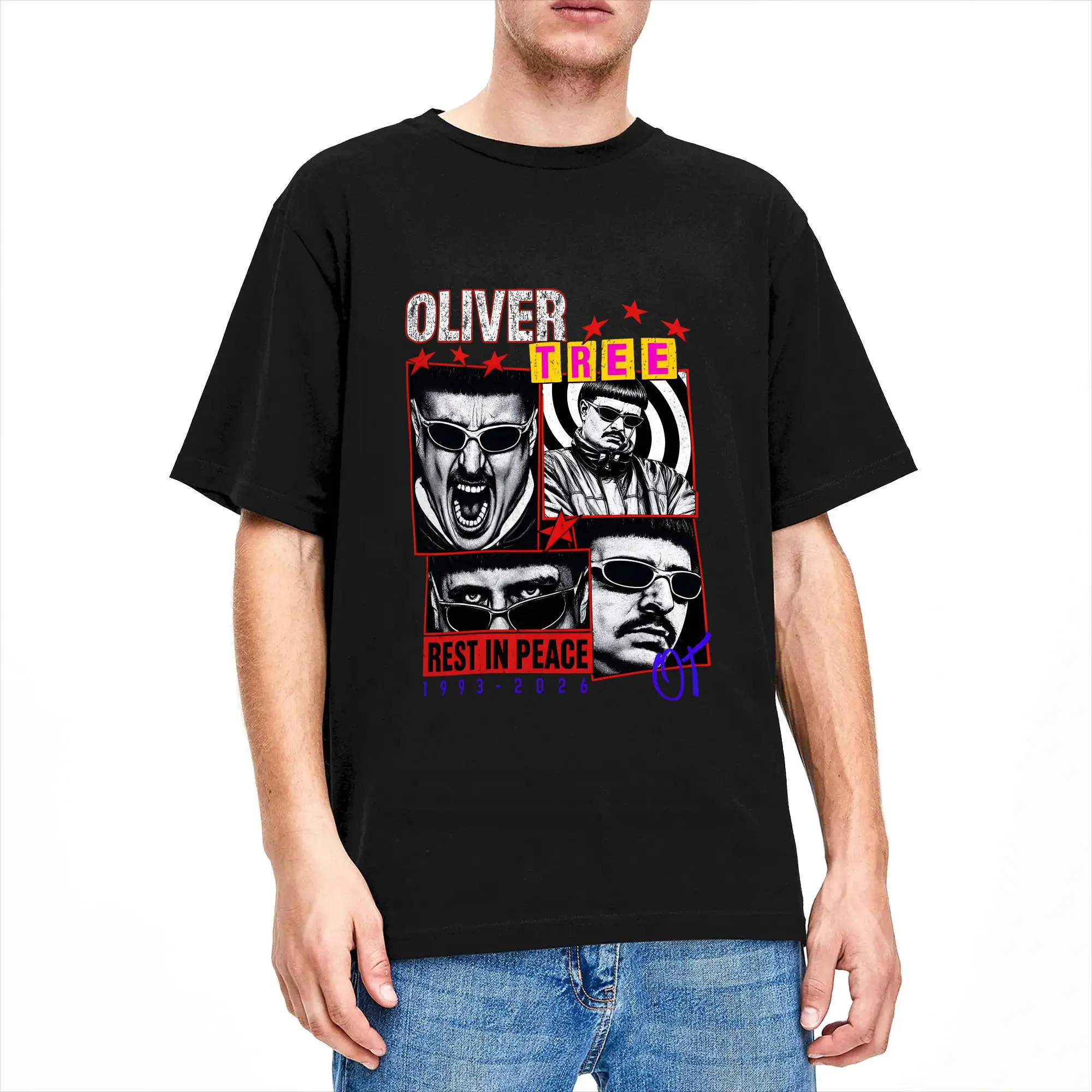 Oliver Tree Rest In Peace 1993 to 2026 Memorial RIP T Shirt Summer Y2K T-Shirts Cotton Harajuku Tee Shirt For Adult Casual Tees