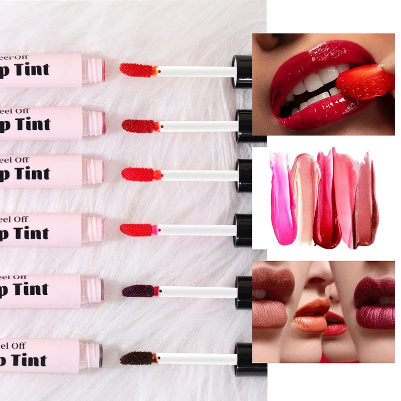 Impermeável duradouro Matte Lip Gloss, antiaderente copo cor, fórmula maquiagem conjunto, tatuagem