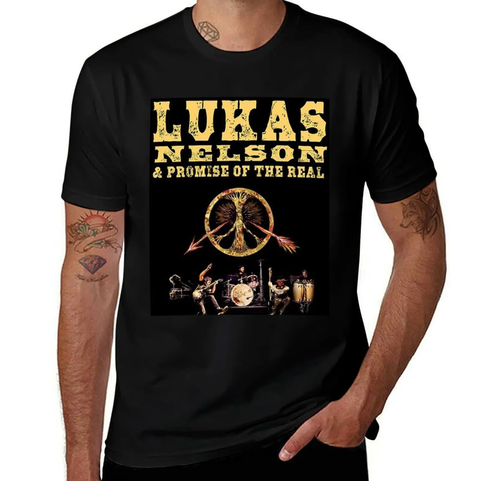 

Lukas Nelson Music Band Tour Classic T-Shirt t shirts cotton 100% cotton t shirt man T-Shirt