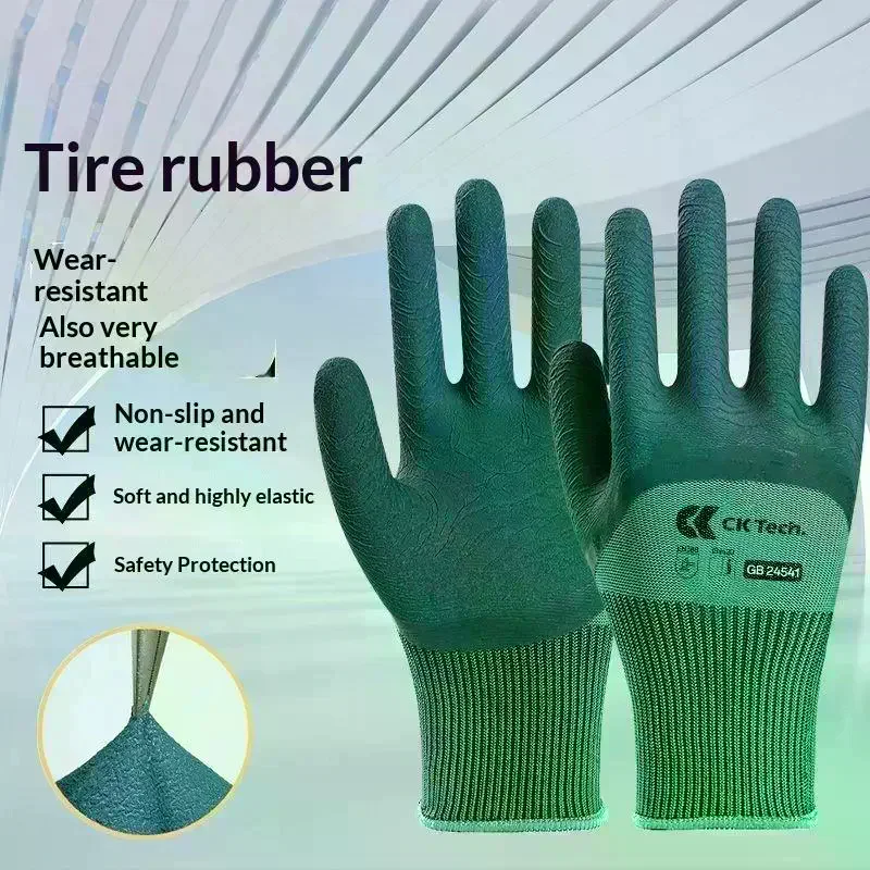 

Durable Gloves Rubber Palm Coated Thorn Proof Protection Gloves Breathable Waterproof For Cactus Rose Blackberry