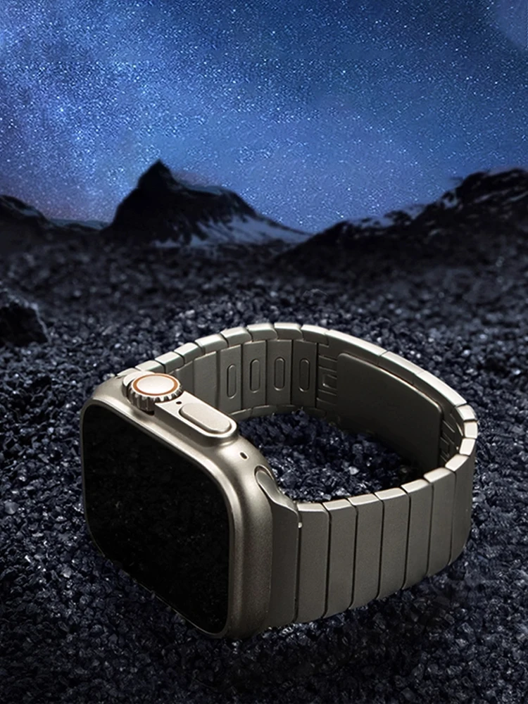 1:1 Link Bracelet For Apple Watch Band 49mm 46mm 45mm 44mm 40 42 stainless steel correa iWatch Series 11 10 9 8 7 SE Ultra Strap