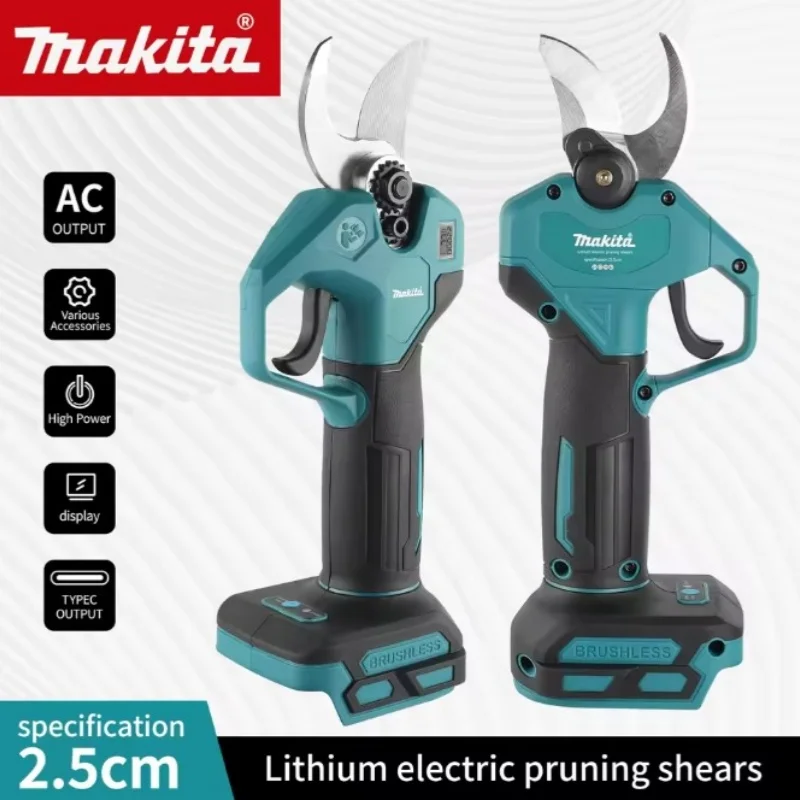 Makita 1500W Cordless Brushless Electric Pruning Shear Tree Bonsai Pruner Branches Cutter Power Tool For Makita 18V Battery