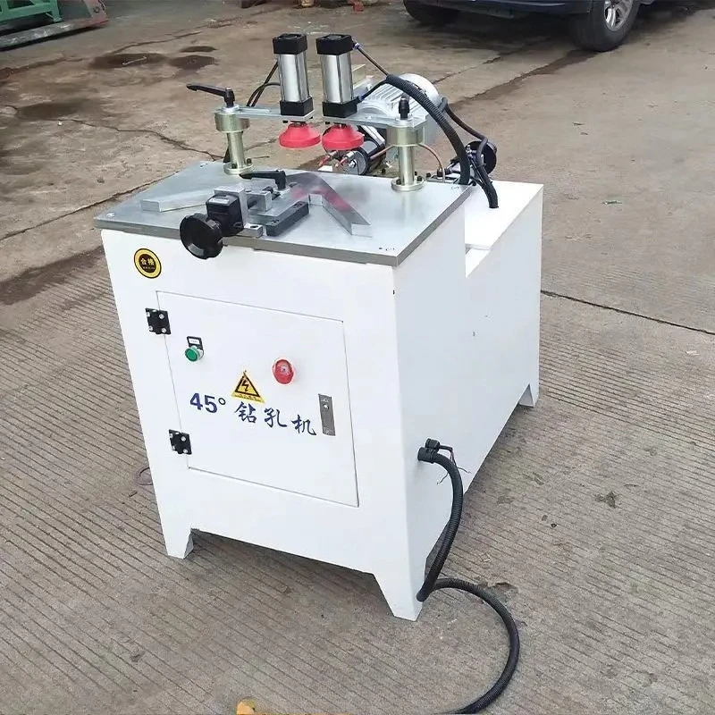 

Дверь в деревянной раме, 45-градусный сверлильный станок/сверлильный станок для деревянных штифтов с наклонными отверстиями, пневматический регулируемый станок