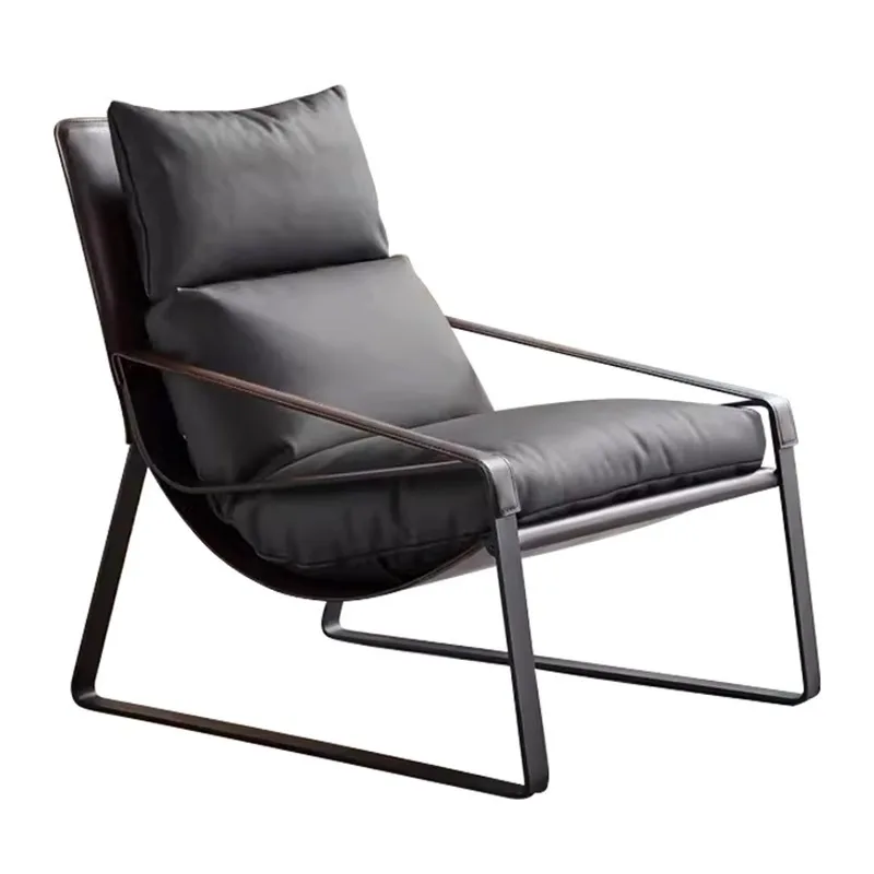 

Outdoor sofa courtyard, stainless steel aluminum alloy table, casual leather furniture