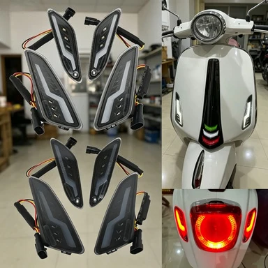 

LED Front & Rear Turn Signal DRL Assembly Fit Vespa Sprint Motorcycle