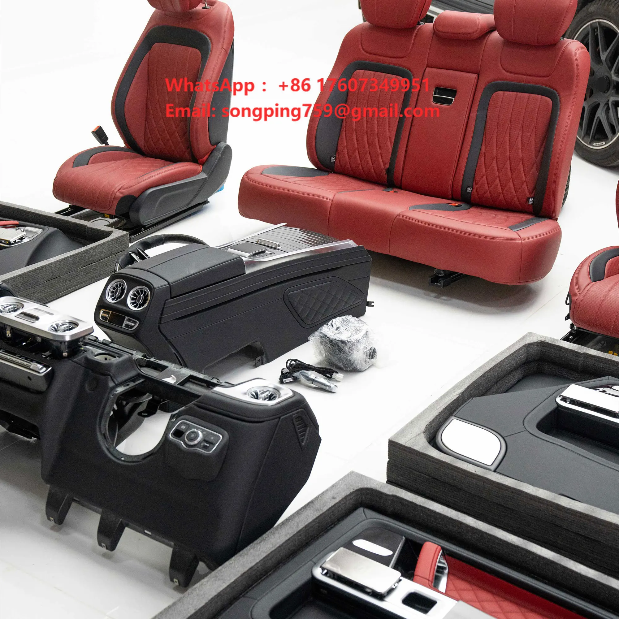 JDMCMA RHD W463 to W465 2026 Full Interior Upgrade Kit for Mercedes-Benz G-Class Retrofit Dashboard Door Panels Center