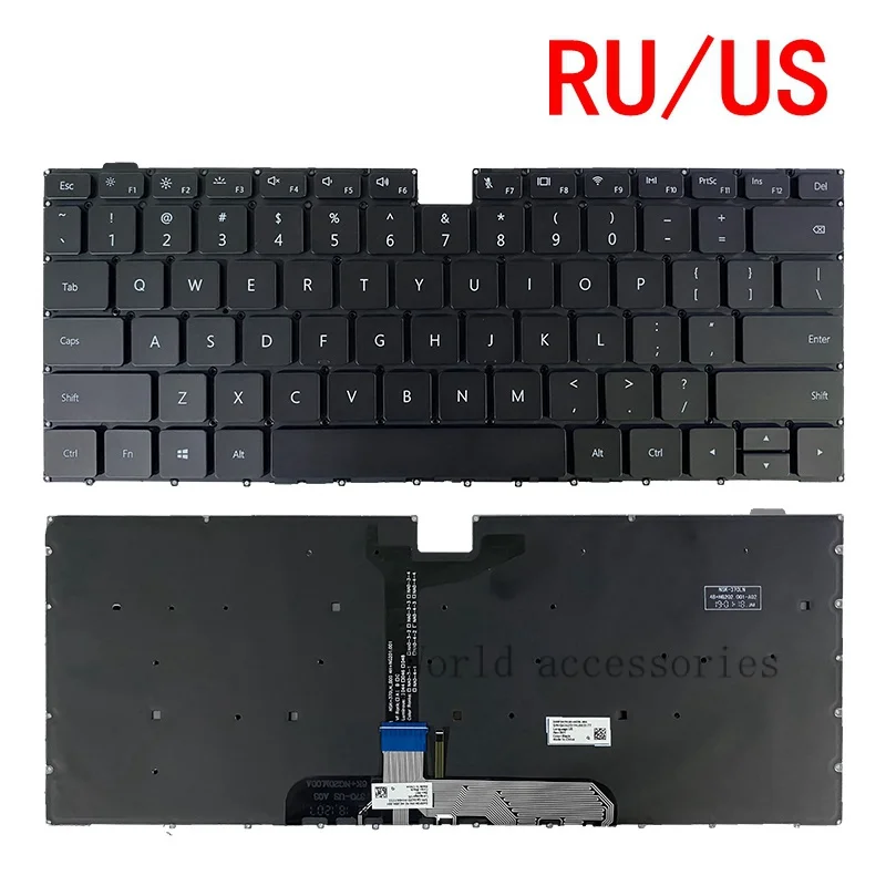 

New US/RU Keyboard for Honor magicbook x15 BBR-WAH9 WAE9P WAQ9R HLY-W29RL KLVL-WFH9 English