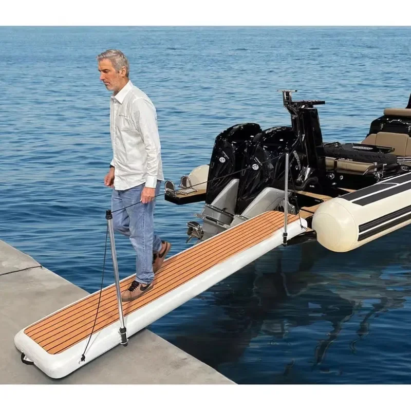 Suture Inflatable Marina Platform Water Island Raft Yacht Portable Inflatable Gangway Dock