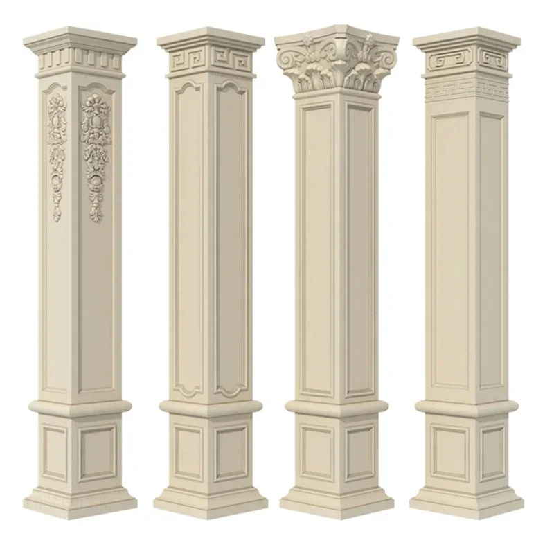 

Креативная форма для головы квадратной колонны для римских колонн, европейская пластиковая модель здания, удобный дизайн, форма для квадратного пирса для ворот A