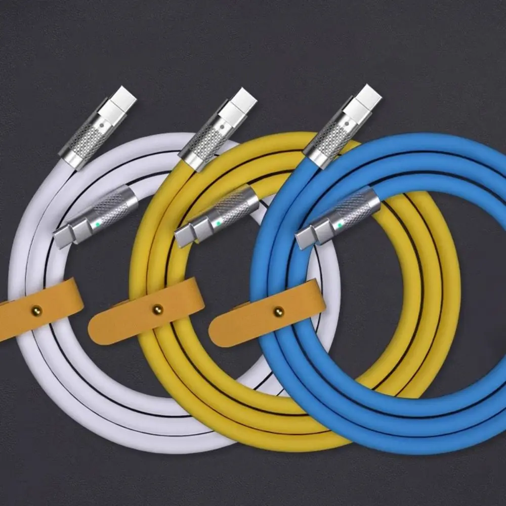 100W Fast Charging Cable Liquid Silicone Type-C To C Type-C Charger Cable 1M 1.5M 2M Versatile Compatibility Data Line