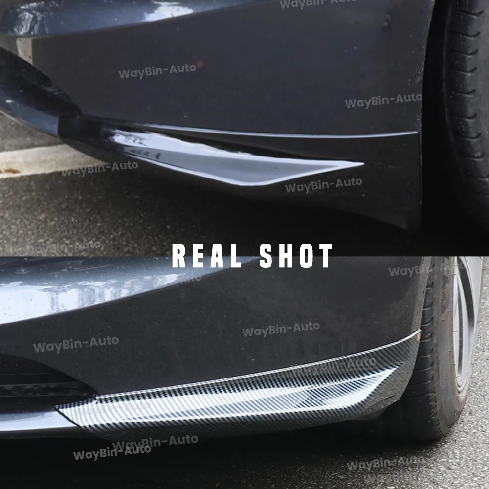 Anti Collision Bumper Corner Strips for Tesla Model 3 Highland 2024 Front Bumper Corner Protector Lip Guard Auto Accessories