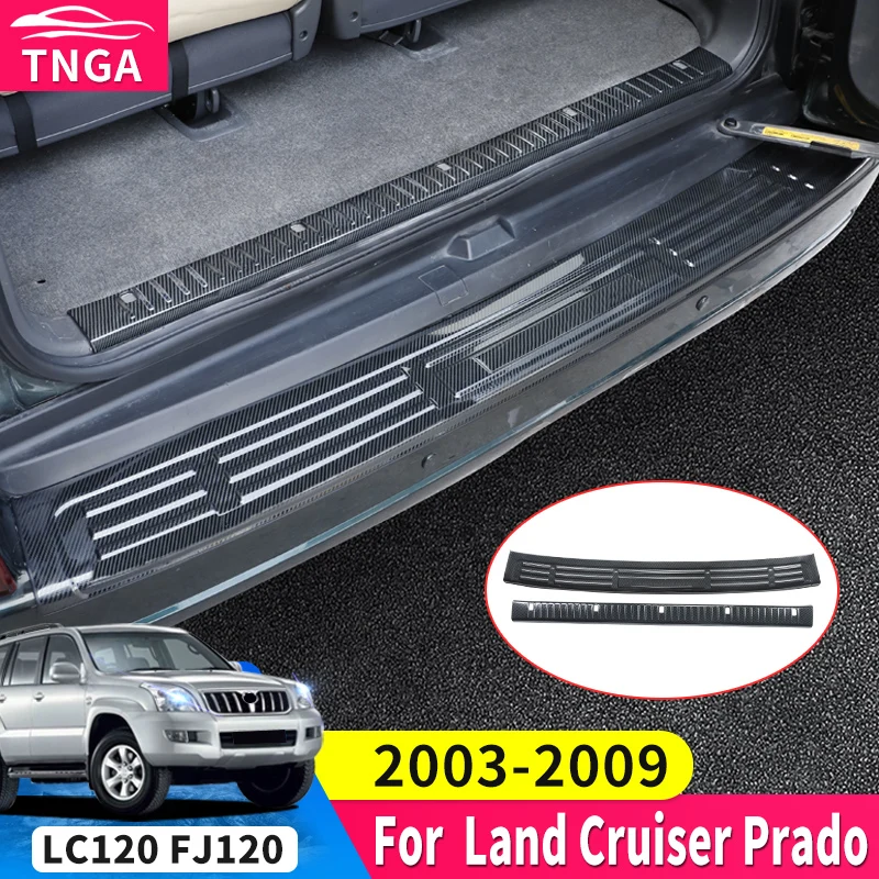 

Stainless Steel Tailgate Threshold Panel for Toyota Land Cruiser Prado 120 2003-2009 Lc120 Interior Modification Accessories