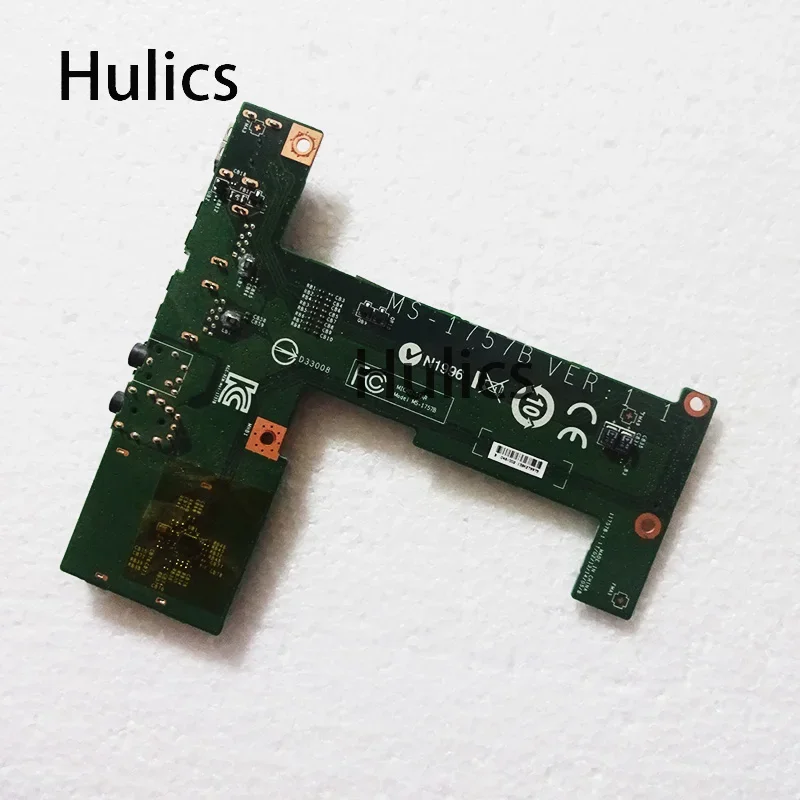 Hulics Used FOR MSI  GE70 MS-1757 Genuine Audio USB Port Print Board MS-1757B REV 1,1