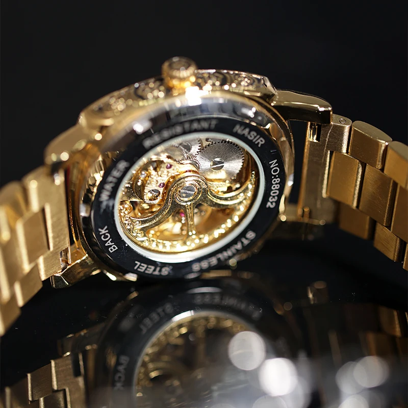 CILOA volautomatisch mechanisch horloge heren rond goud hoogwaardig relatiegeschenk voor vriendje 2025, nieuw mechanisch horloge