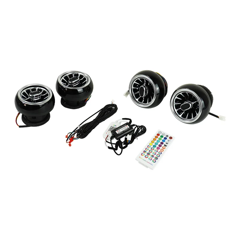 Auto Zubehör Front Dashboard LED AC Klimaanlage Vent Outlet Turbo Innenverkleidung Für Mercedes Benz Smart