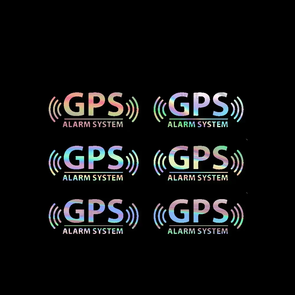 CTCMFashion GPS Alarm Safety Warning Vinyl Sticker 10cm, Waterproof PVC Decal, Monitoring Device Car Stripe Auto Exterior Decor