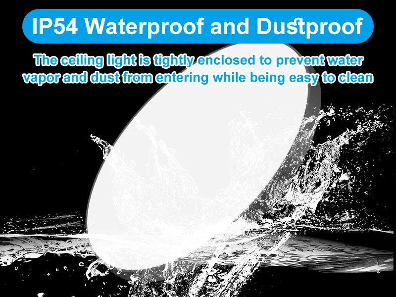 Badezimmer Licht Wasserdichte Led-deckenleuchten 18W 30W 40W Runde Led-deckenleuchte Für Küche Wohnzimmer balkon Toilette 110V 220V – Detail 6