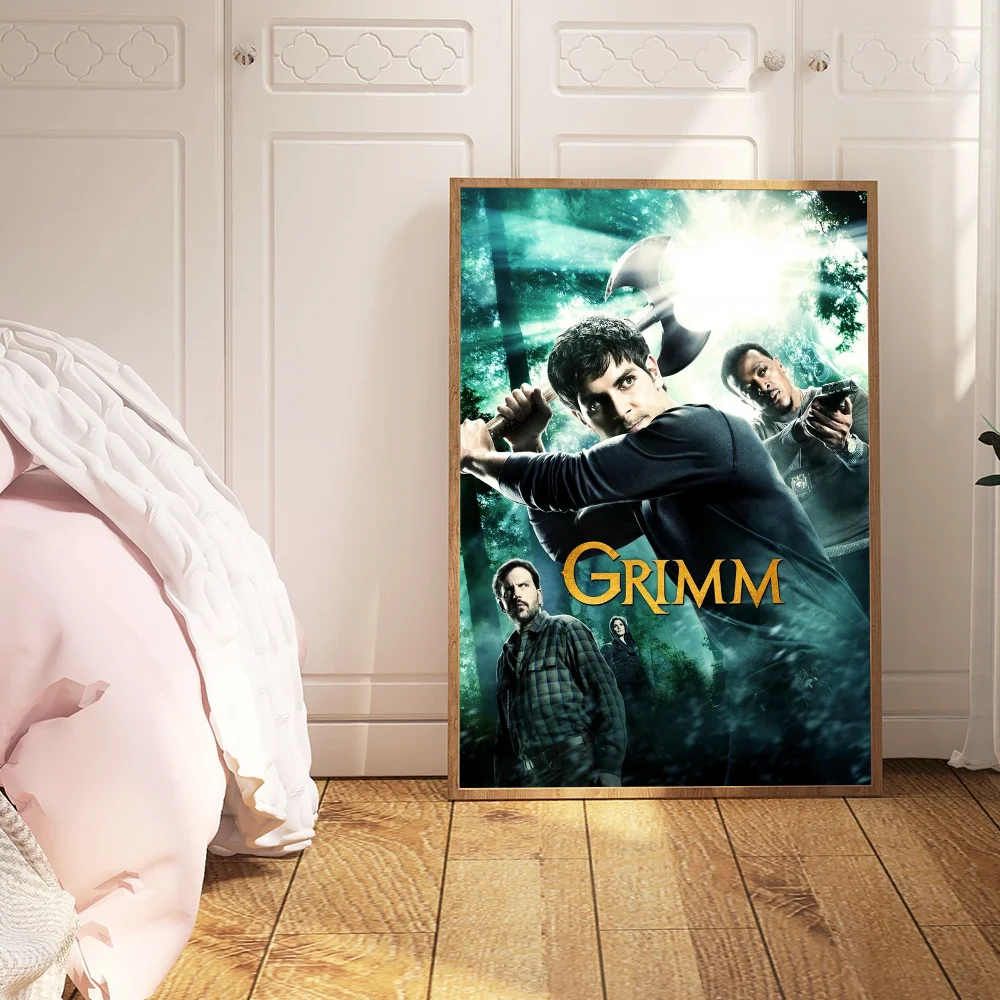 Grimm Tv Poster Sticker Vintage Room Home Bar Cafe Decor Room Decor