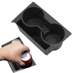 For 2024-2025 Kia EV3 Center Console Cup Holder Insert Anti-Shake Stabilizer Sleeve Drink Storage Non-Slip Car Cup Holder Pad