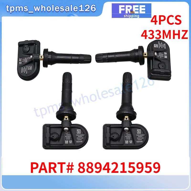 

433MHZ TPMS 8894215959 For 2024 Geely Galaxy E8 LYNK&CO 08 ZEEKR 001 Tire Pressure Monitor System Sensor 4PCS