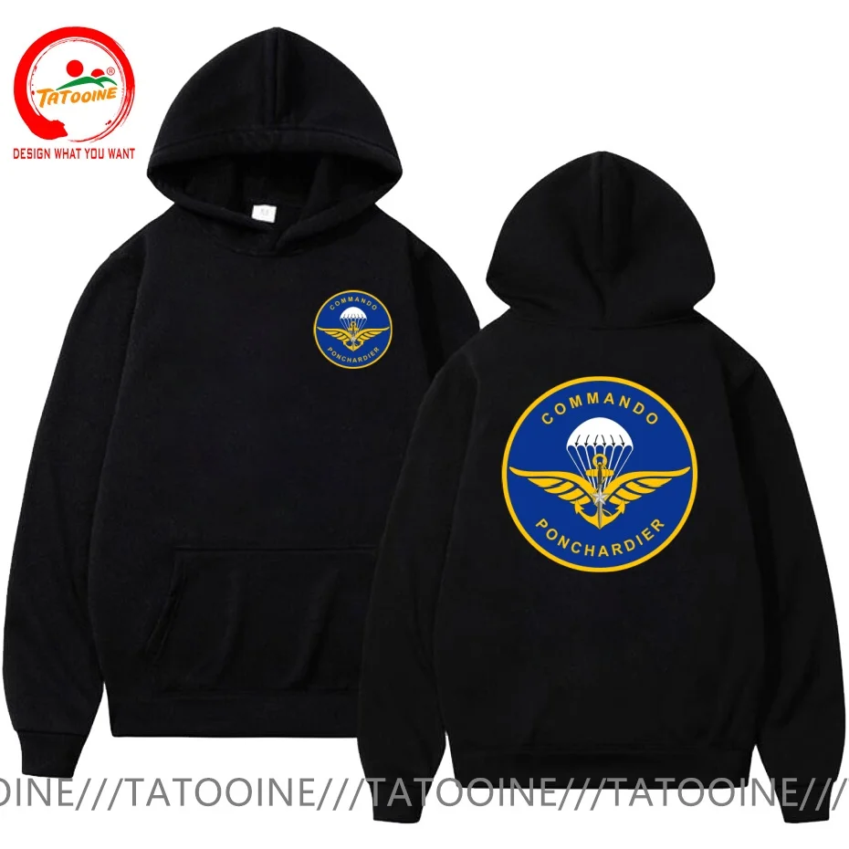 French Navy Commando Marine Ponchardier T Shirt Men Fashion Trendy Casual Clothing Stylish Tops Tee Shirt Leisure Tshirt Men's T