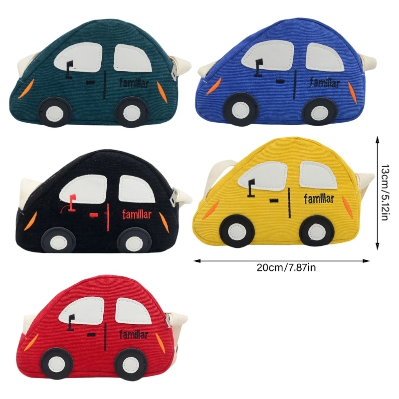 Borsa a tracolla a forma auto dei cartoni animati per bambini Borsa a tracolla Borsa alla Regalo compleanno per per