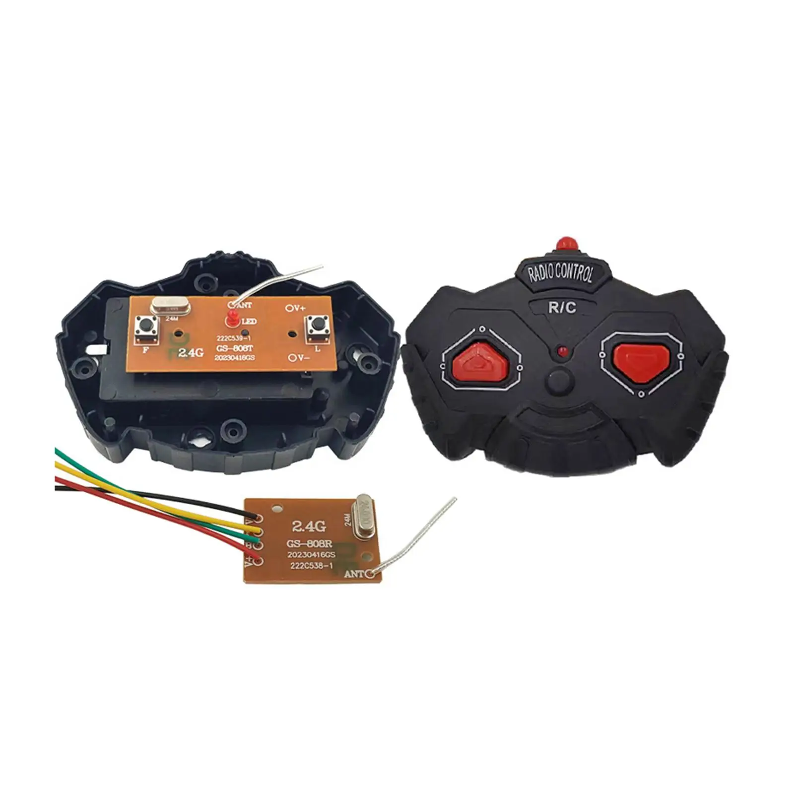 Tablero transmisor y receptor con control remoto, accesorios duraderos para coche RC, tanque RC, Juguetes RC, barco RC, 2H