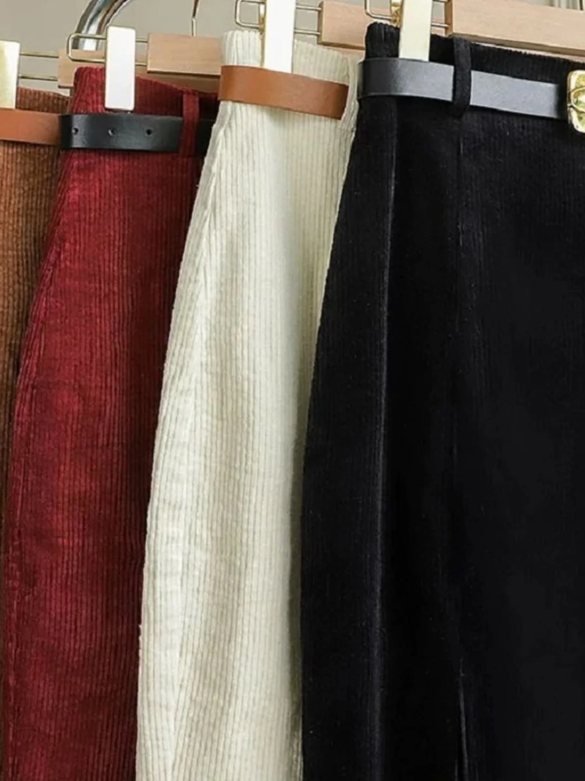 

High Waist Slim Fit Slit Wrap Hip Skirt mid Length A-Line Skirt Busin Casual Sle Pure Color Polyester Fabric Office Wear