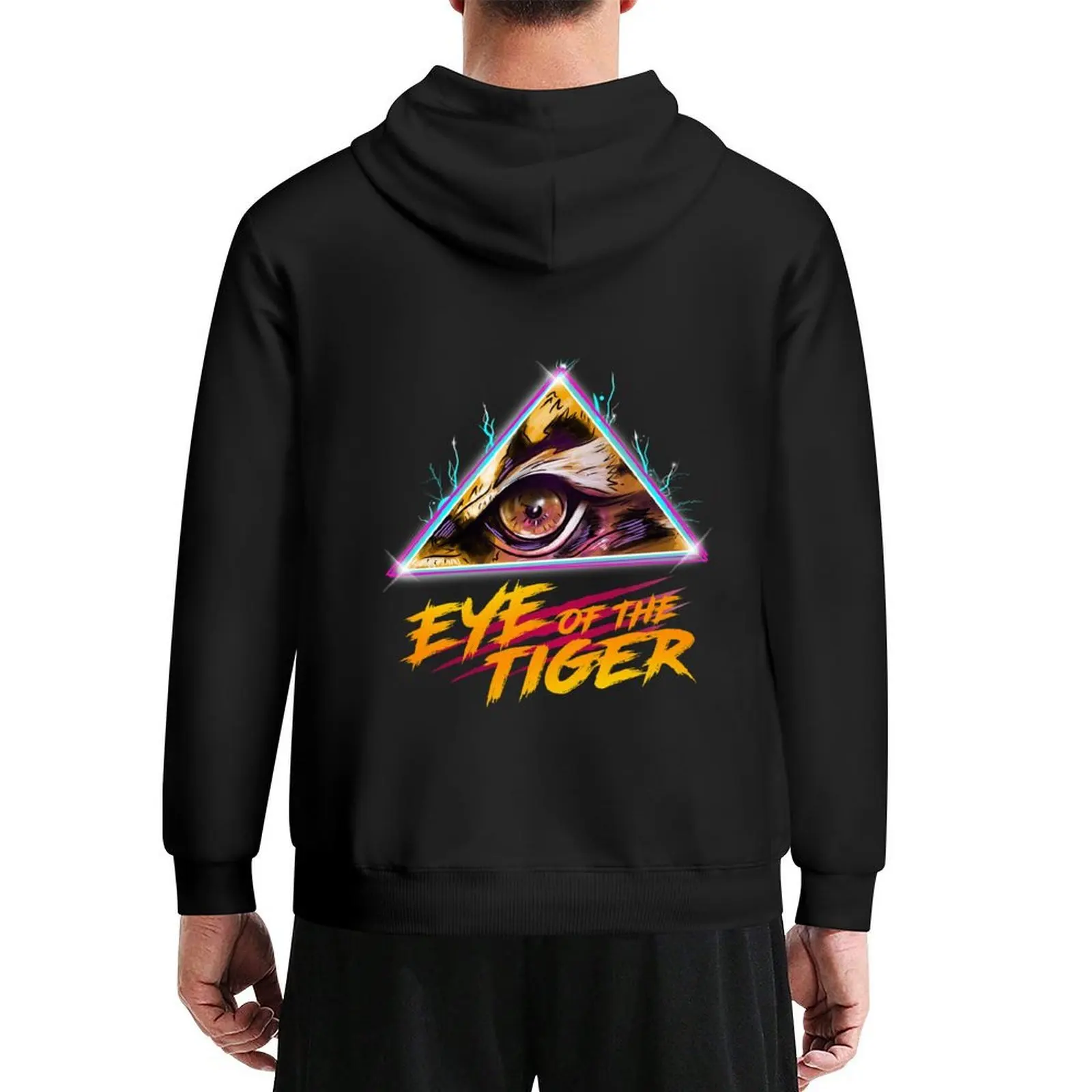

Eye of The Tiger Hoodie anime clothing male clothes fashion men men's coat hoodies for men