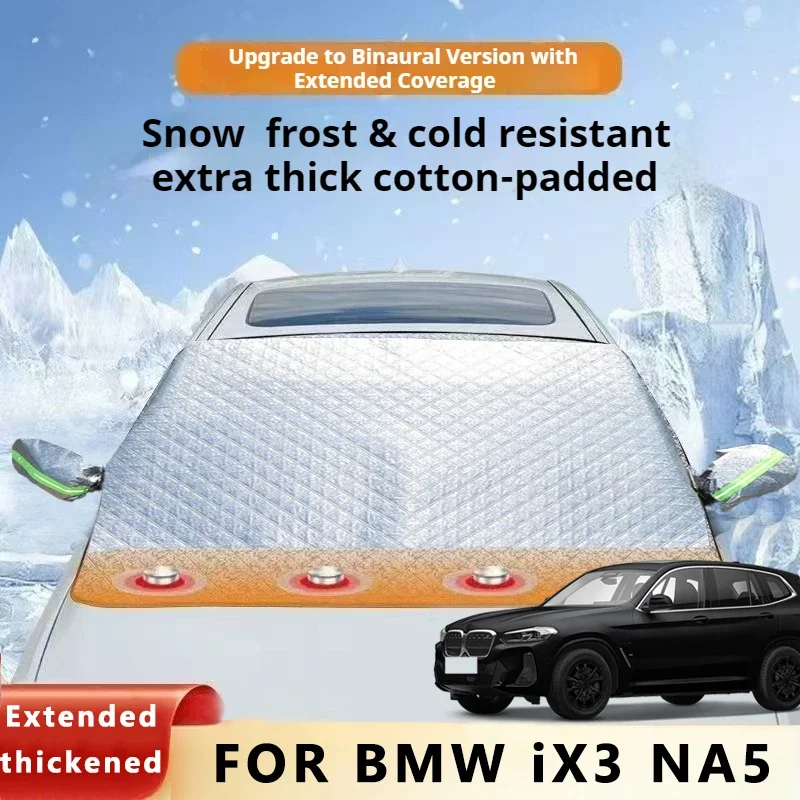 

Thickened Car Now Sunshade Windshield Cover With 5/9 Magnets UV Protection Anti Snow Sunlight For BMW IX3 NA5