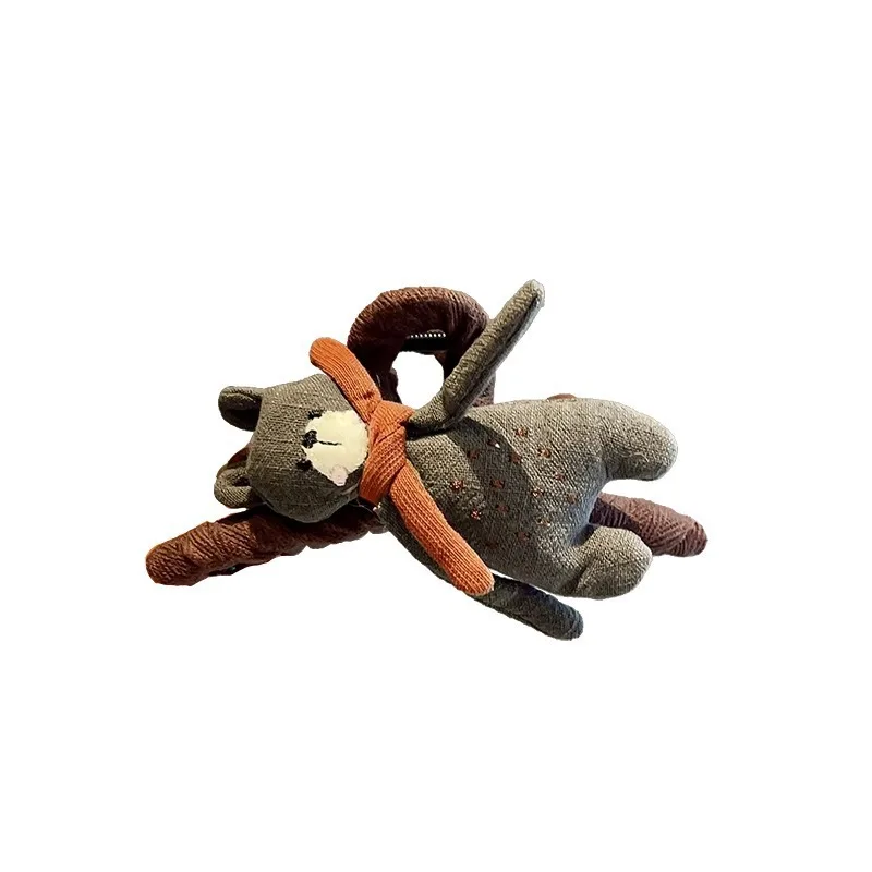 1pc Cute Scarf Bear AB Face Catching Cartoon Animal High End Haircut Shark Clip Hair Accessories New Style