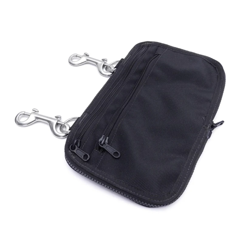 

Side Mount Diving Storage Pocket Bag with Double Ended Hook Water Sport Equipment Diving Sidemount Storage