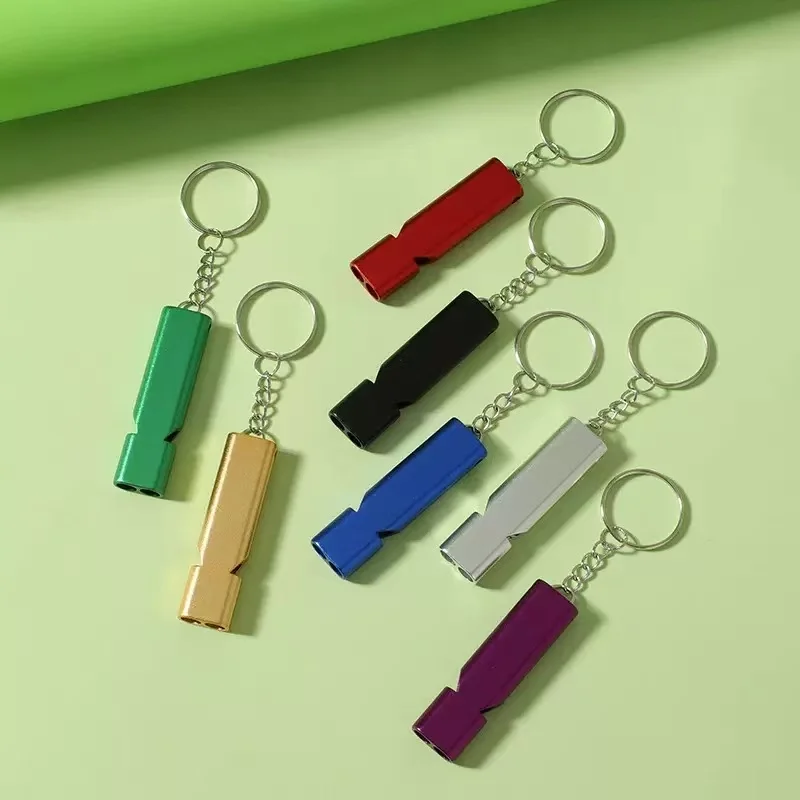 1/2Pcs Random Color Single/Double Hole & 3-in-1 Multifunctional Survival Whistle High Pitch Loud Emergency Whistle