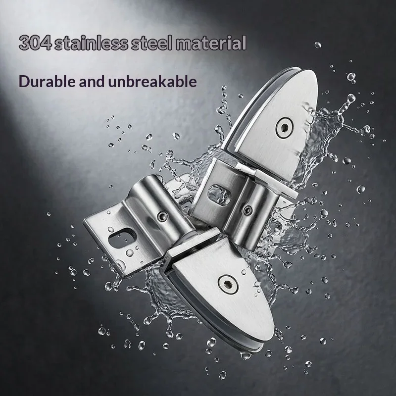 304 Stainless Steel Shower Room Accessories Hardware Upper And Lower Shafts Floor-to-Ceiling Clips for Bathroom Organization