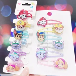 Paw Patrol Girls Cartoon Resin Hairpin Jewelry Hair Rope Ring Kids Accessories Hairpin Cute Headdress Patterned Hairpins Gift