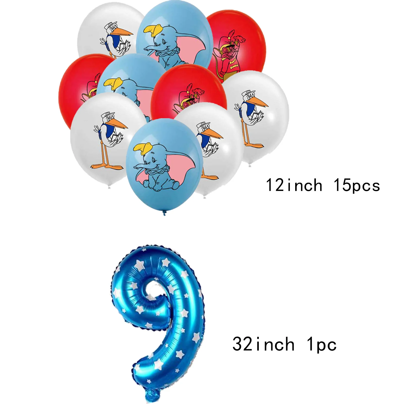 Dumbo simpatico palloncino Palloncini per feste di compleanno Compleanno Decorazioni per feste magiche Baby Shower animaleBalloncino