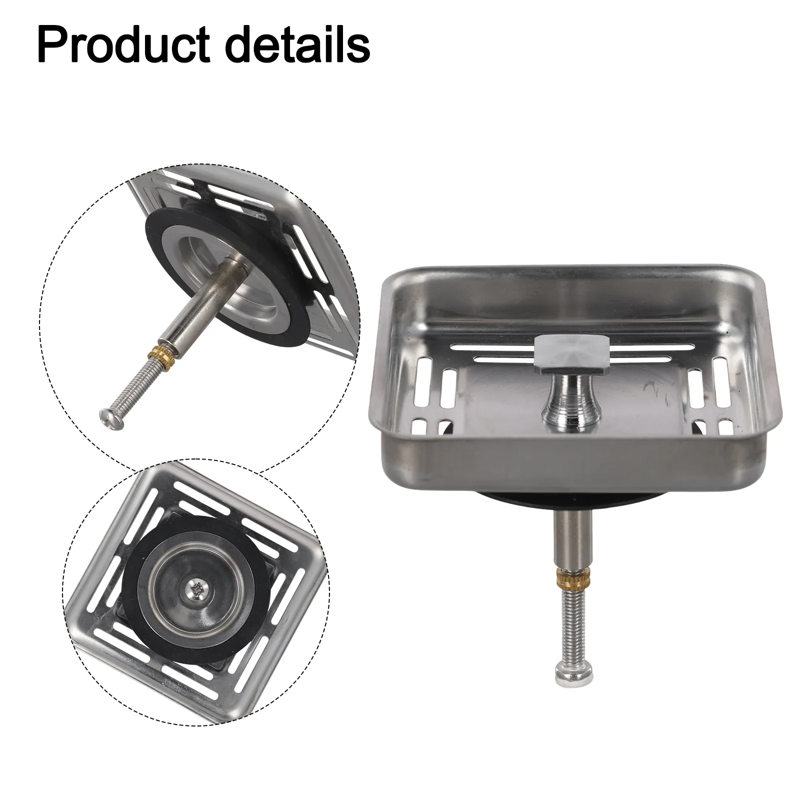 For Kitchen Maintenance Stainless Steel Strainer Effective Food Debris Filter Waste Drainer Robust Construction